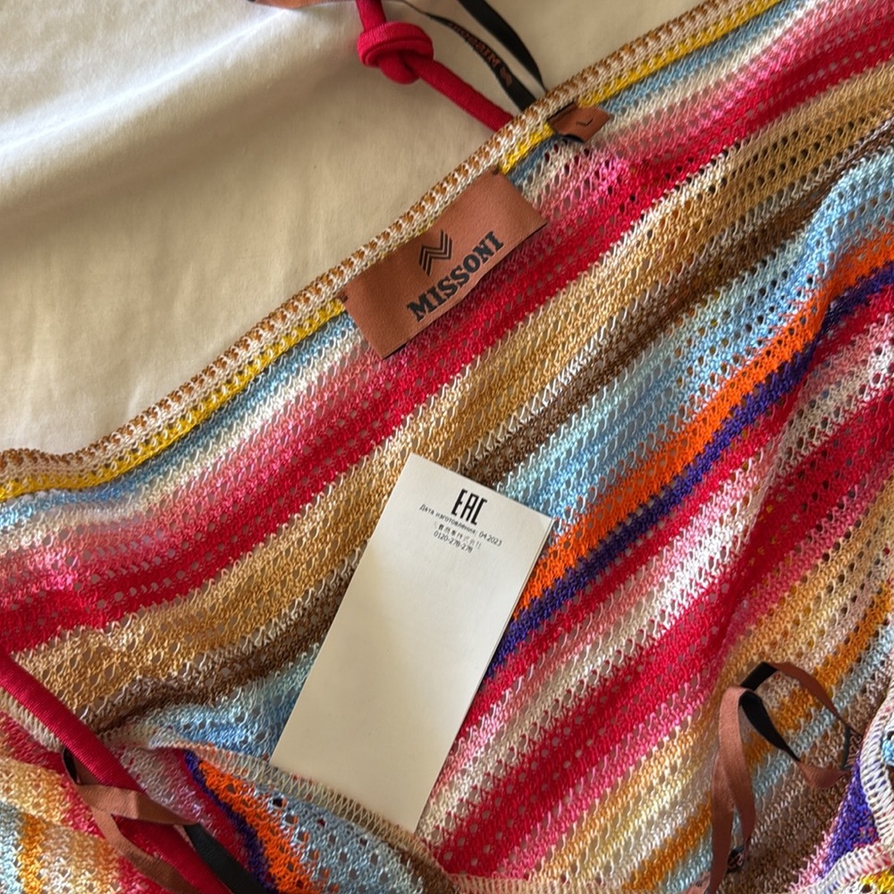 Missoni Multicolor Striped Knit Top - Picture 3 of 6